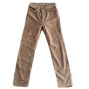 Vintage 80s Levi’s Beige Wide Wale Corduroy Pants Straight Leg 29x32 Skosh